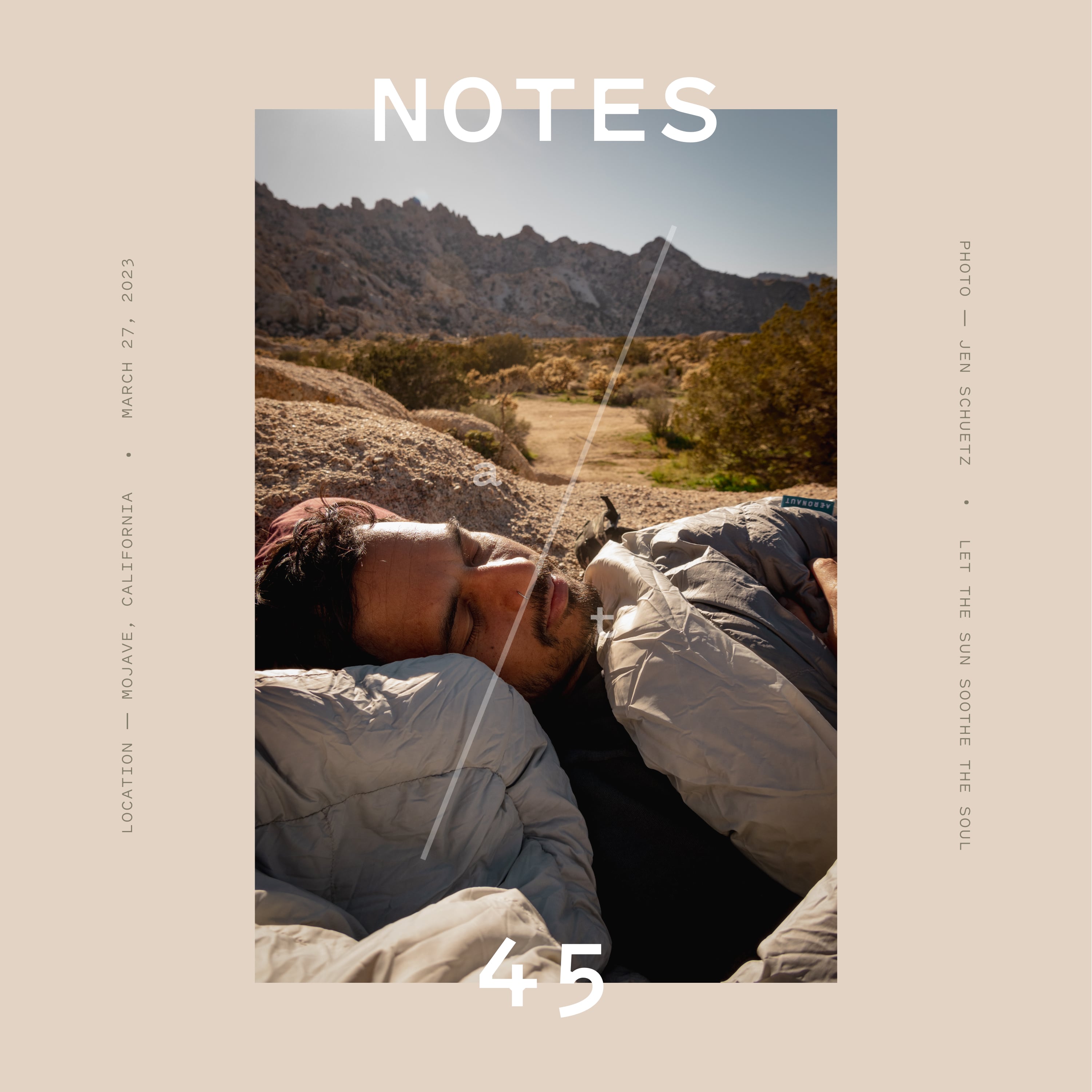 Notes at 45, Mojave, California, USA